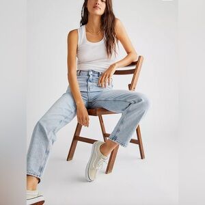 Free People We The Free The Pacifica High Rise‎ Straight Leg Jeans | Size 24